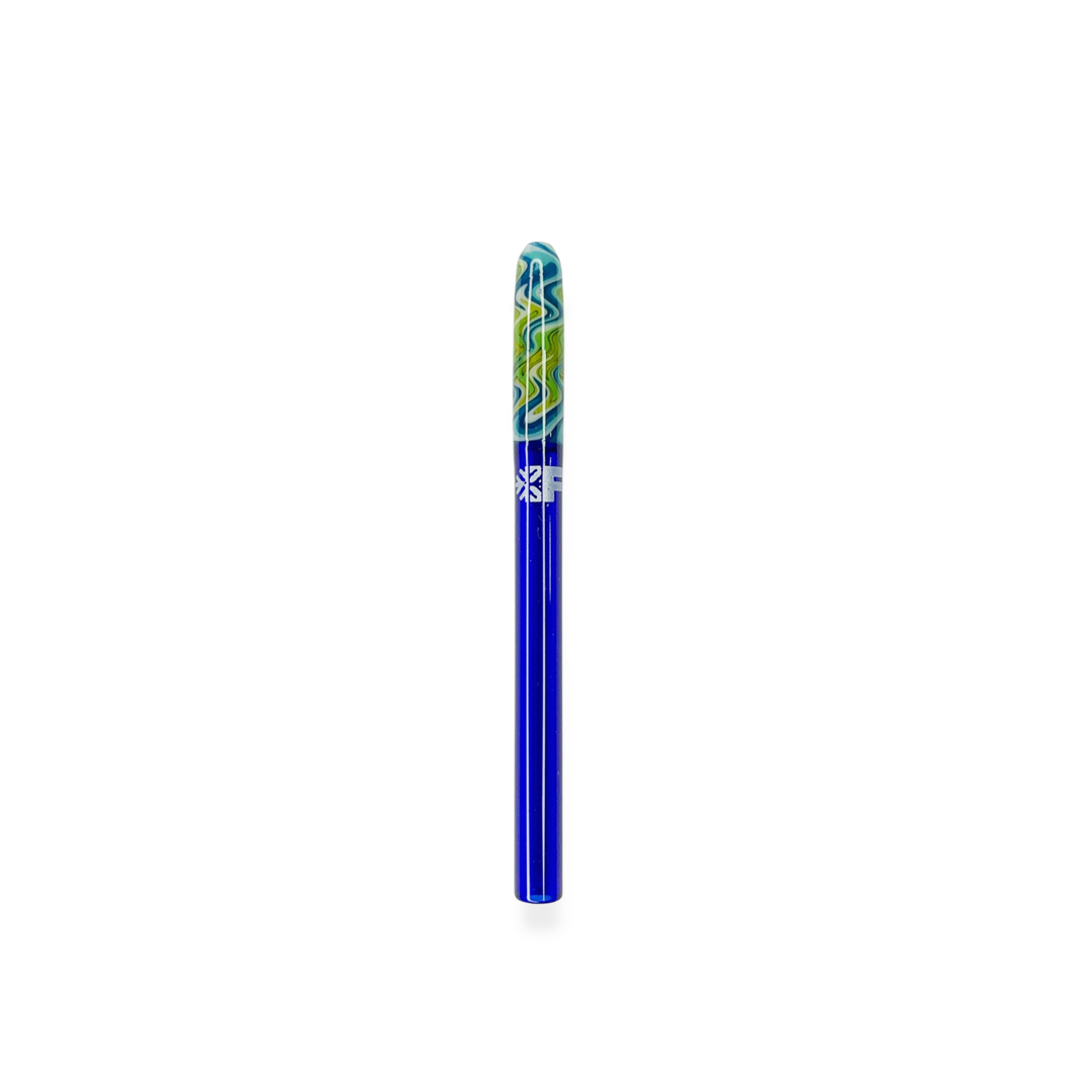Piteira de Vidro Ice Flakes Azul e Verde