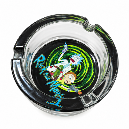 Cinzeiro de Vidro Redondo Rick e Morty