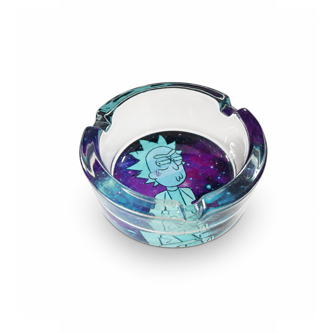 Cinzeiro de Vidro Redondo Rick e Morty