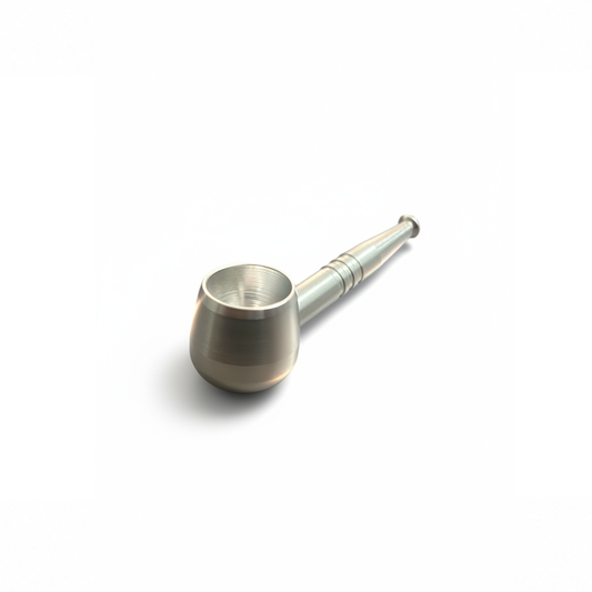 Pipe de Metal Prata 9 CM