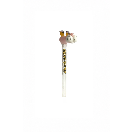 Piteira de Vidro HighKoala Pantera Cor de Rosa 6MM *AVARIADA*