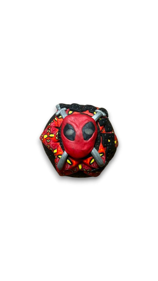 Cuia de Cerâmica Plástica DeadPool 9CM