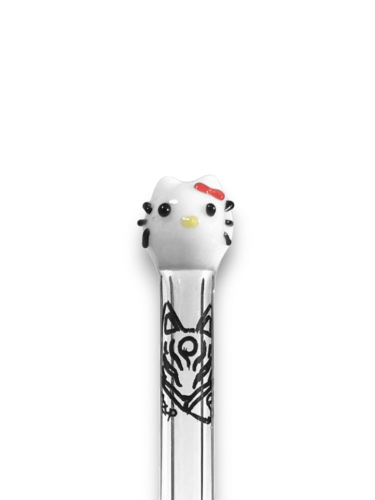 Piteira de Vidro Hippie Bong Hello Kitty 5MM