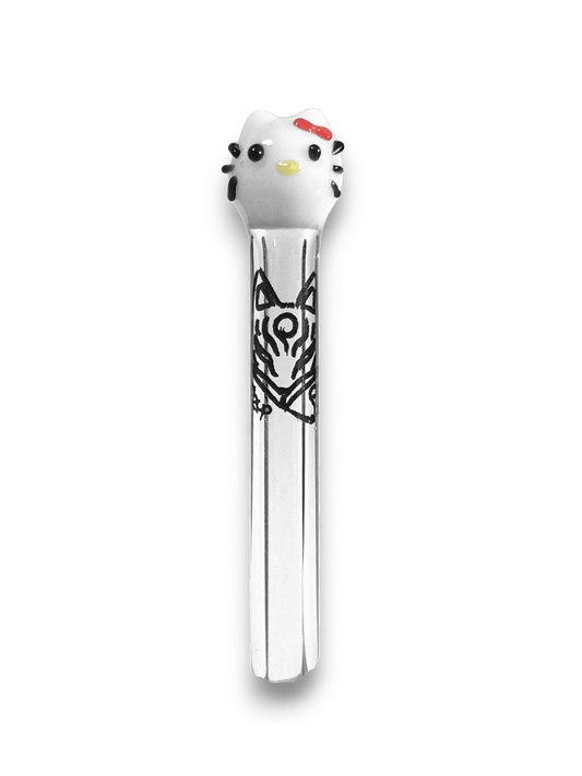 Piteira de Vidro Hippie Bong Hello Kitty 5MM